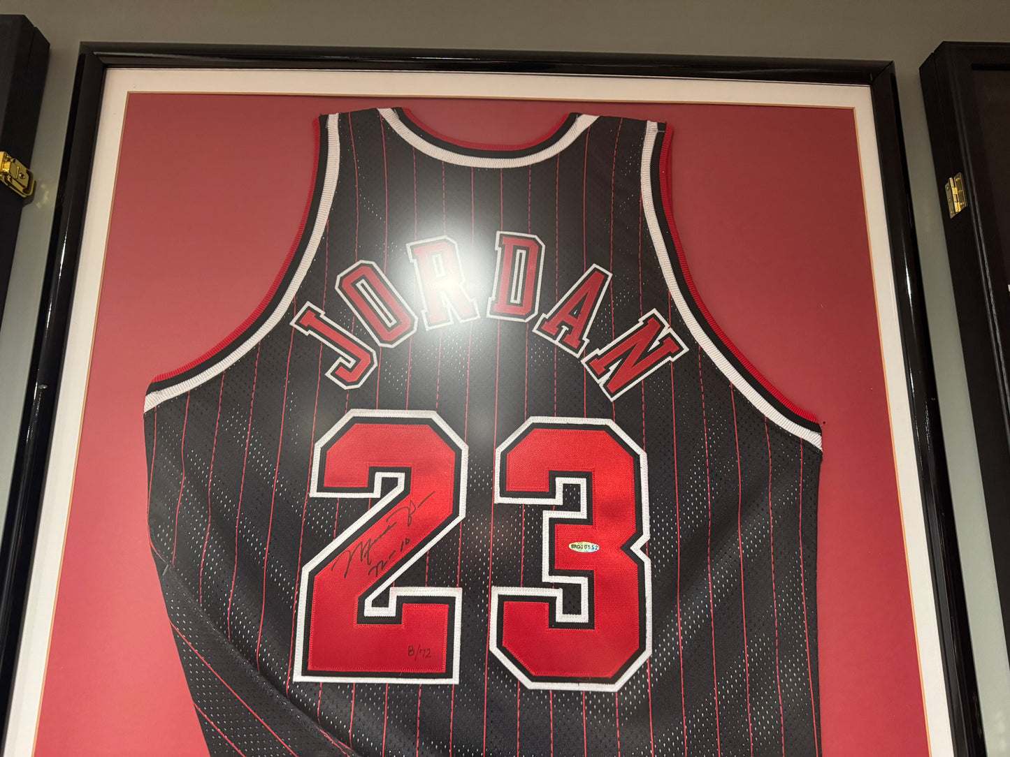Michael Jordan Signed 72–10 Bulls Jersey – LE of 72 – UDA Original Frame + PSA Authenticated