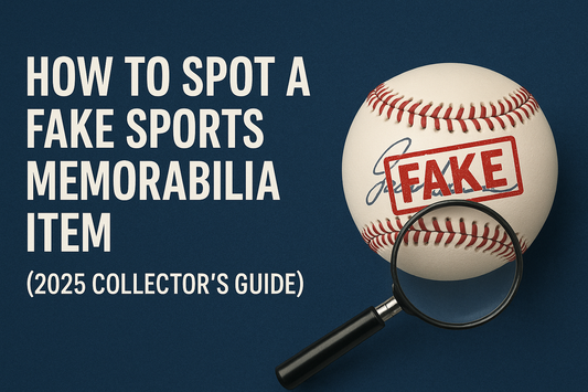 How to Spot a Fake Sports Memorabilia Item (2025 Collector’s Guide)