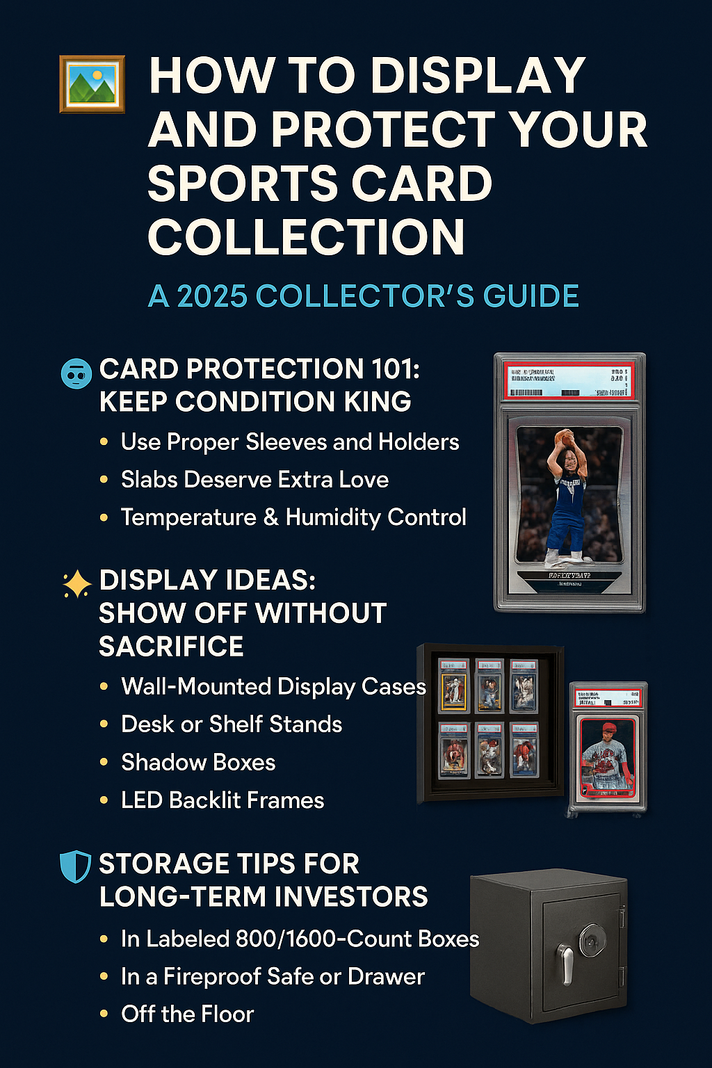 How to Display and Protect Your Sports Card Collection: A 2025 Collector's Guide