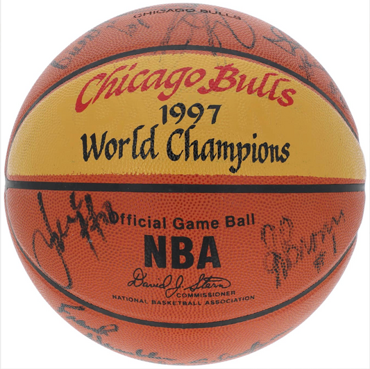 From the Tangiers Vault: Tex Winter’s Personally Owned, Team-Signed Bulls Championship Balls (1991–92 &amp; 1996–97)
