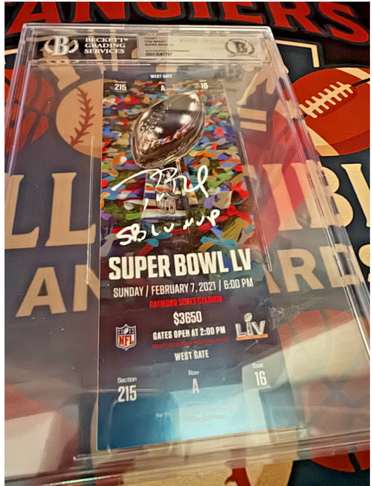 Own the Moment: Tom Brady Signed Super Bowl LV MVP Ticket
