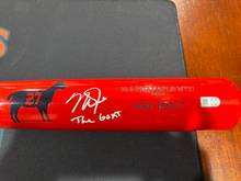 Mike Trout Signed / Inscribed Hickory Pro Maple Red Goat Model Bat Dual COA