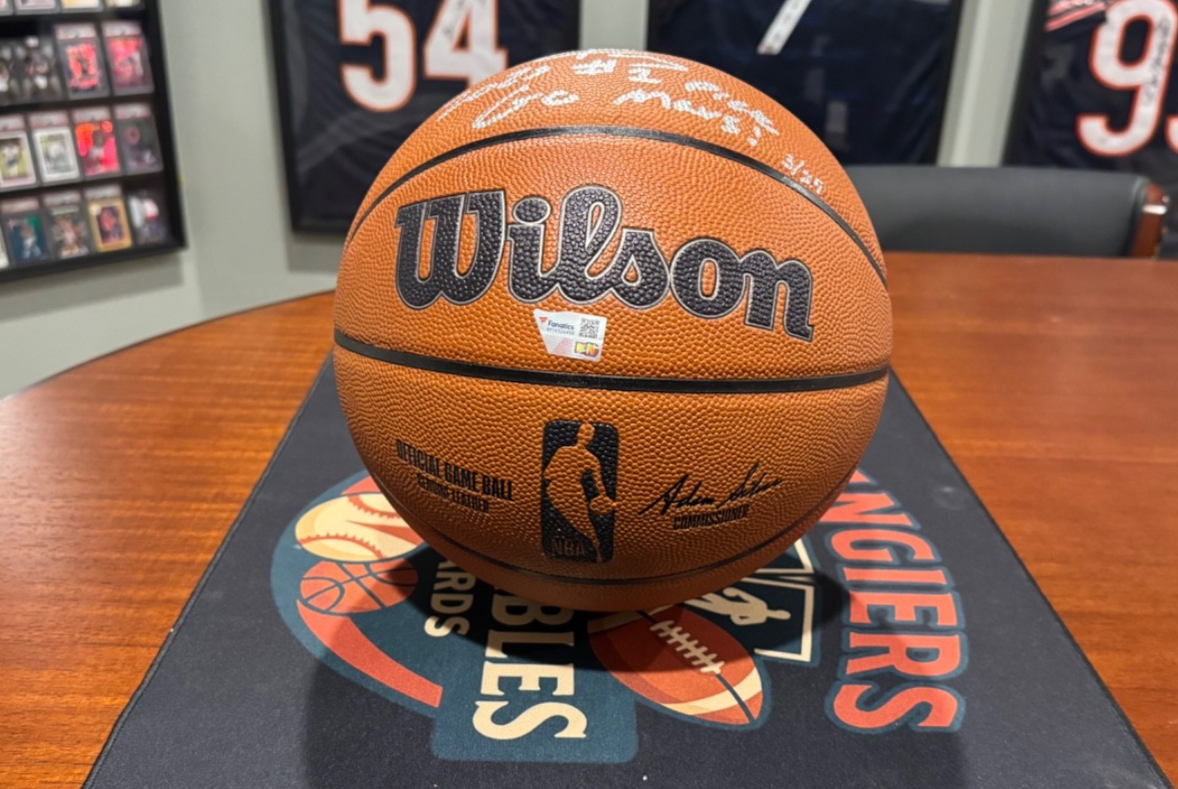 Cooper Flagg Signed Official Game Ball “2025 #1 Pick” / “Go Mavs!” Fanatics /25