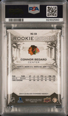 2023 Black Diamond Connor Bedard Rookie Gems /399 (PSA 8.5 FIRST GRADED!!!)
