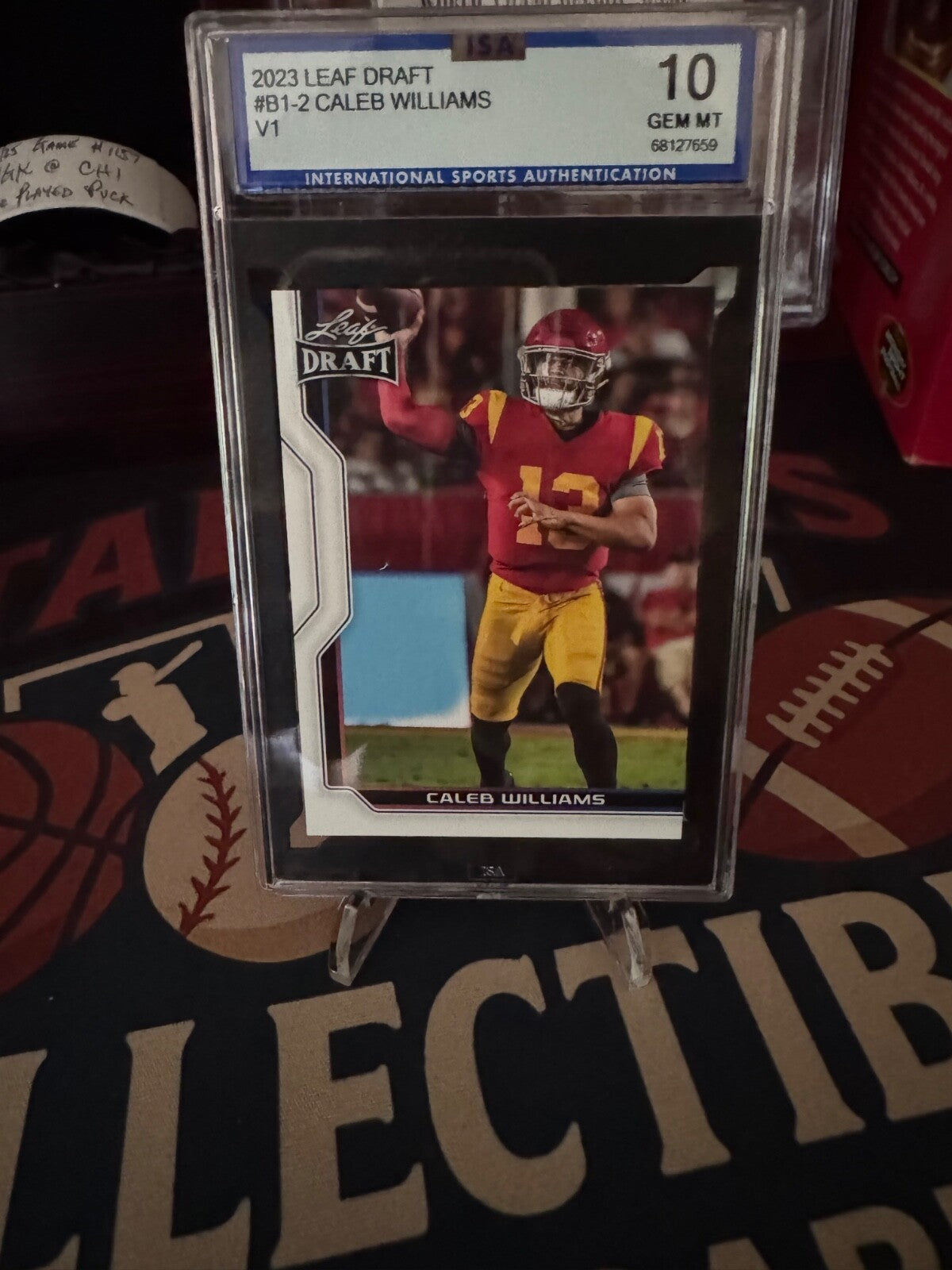 2023 Leaf Draft - V1 Caleb Williams #B1-2 (RC) ISA GEM MT 10