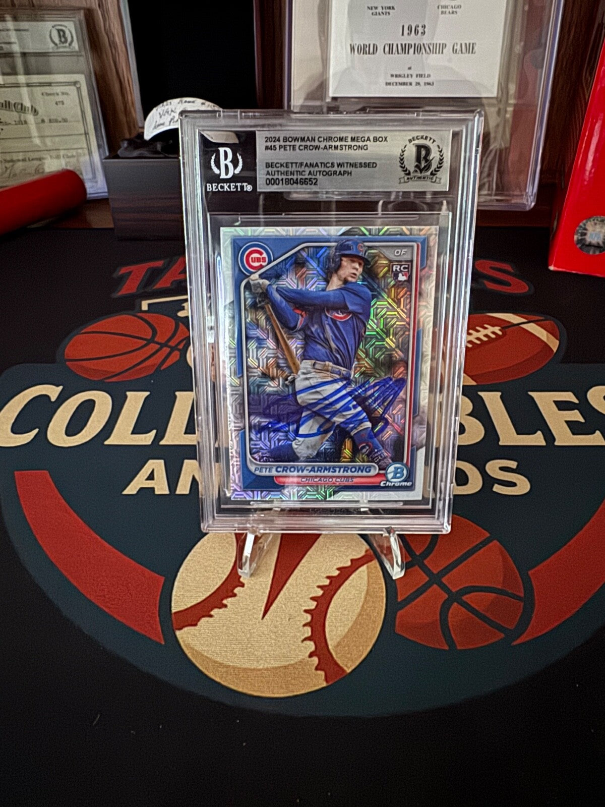 2024 Bowman Chrome Pete Crow-Armstrong On Card Auto BGS Rookie Chicago Cubs