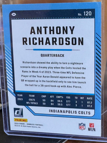 2024 Donruss Anthony Richardson Press Proof Silver 96/100