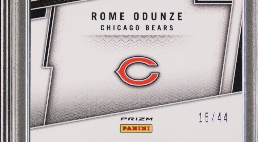 2024 NATIONAL ROME ODUNZE VIP GOLD ROOKIES |  #15/44 PSA 8 (RC) JERSEY MATCH