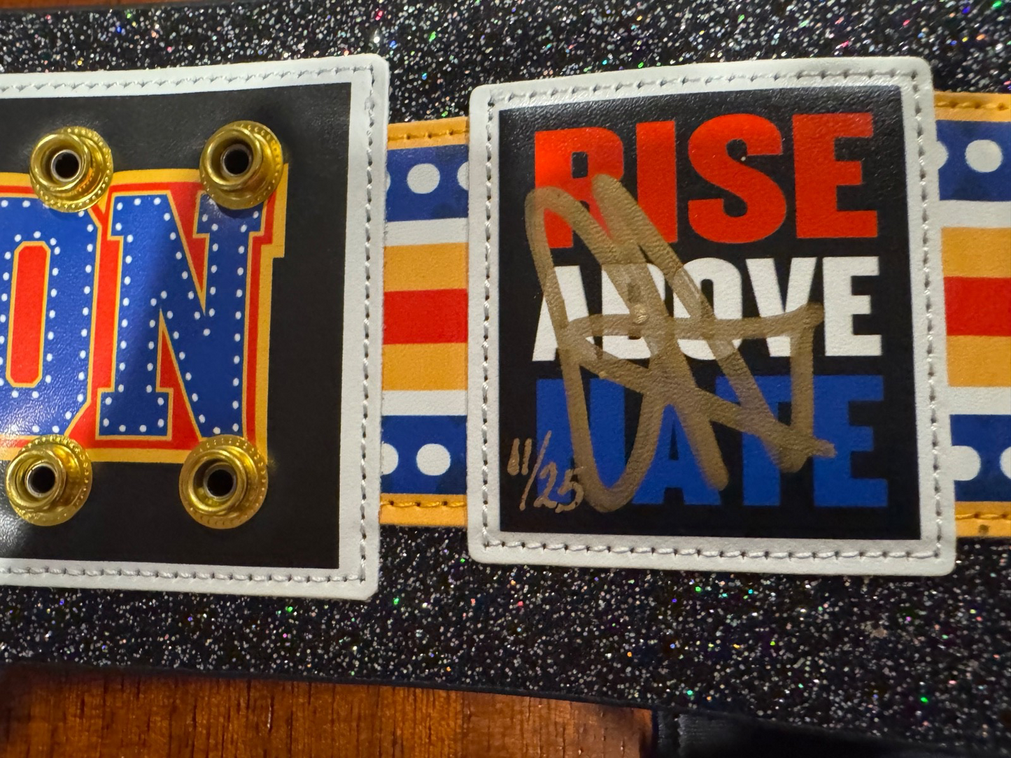 John Cena WWE Signed Farewell Wrestlemania Championship Belt Fanatics Auto /25