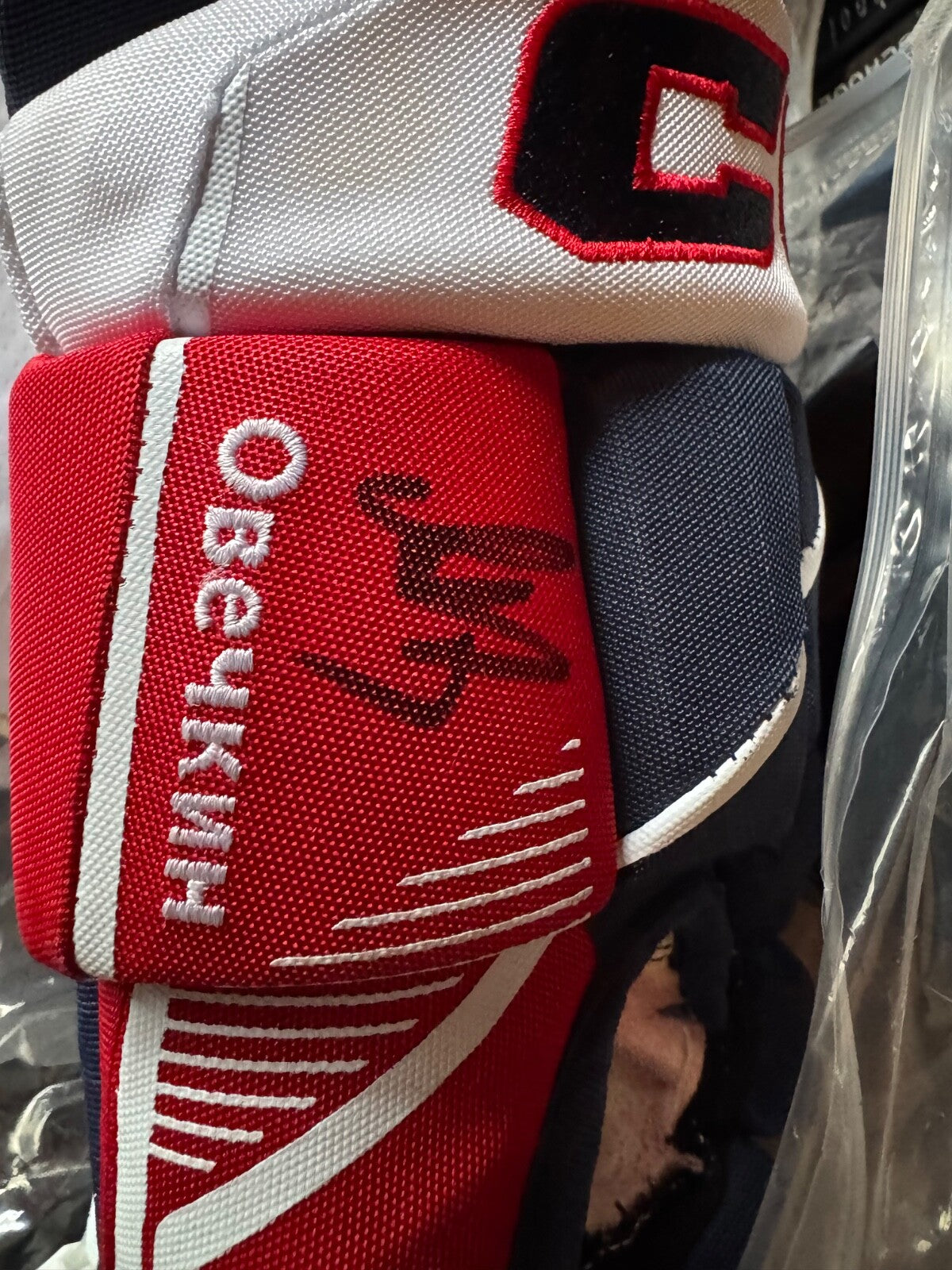 Alex Ovechkin GR8  Game Worn CCM Gloves Signed Fanatics Player Authenticated