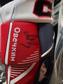 Alex Ovechkin GR8  Game Worn CCM Gloves Signed Fanatics Player Authenticated