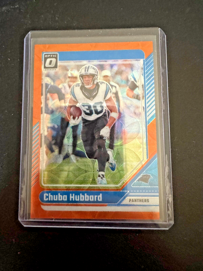 2024 Optic Chuba Hubbard Orange Scope 45/79 Carolina Panthers
