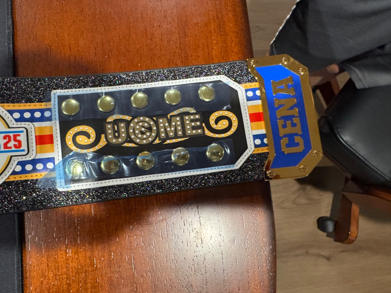 John Cena WWE Signed Farewell Wrestlemania Championship Belt Fanatics Auto /25