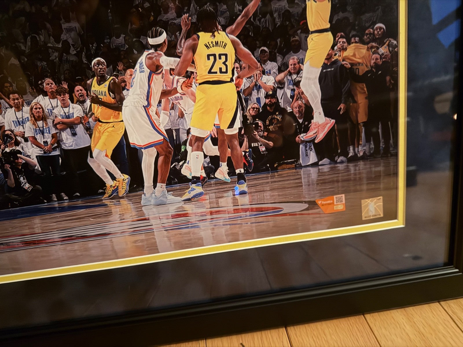 Tyrese Haliburton Signed 16x20 Framed Photo LE/25 “Game 1 GW” Fanatics COA