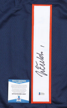 Justin Fields Signed Chicago Bears Custom Jersey Beckett COA #1