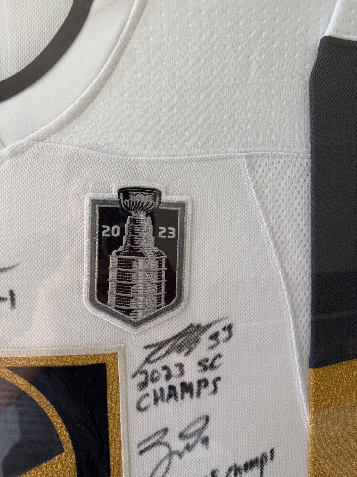 Las Vegas Golden Knights Framed Team Signed Stanley Cup Jersey Limited to 23 COA