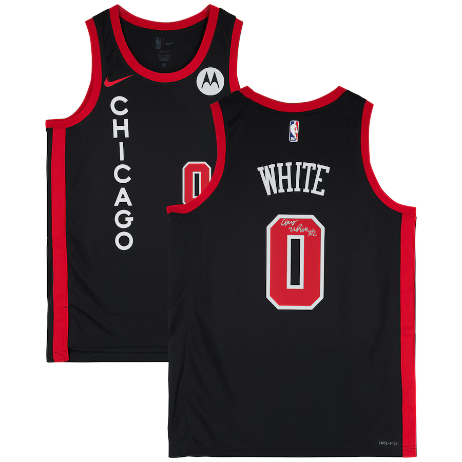Coby White Chicago Bulls Autographed Nike 2023-24 City Edition Swingman Jersey