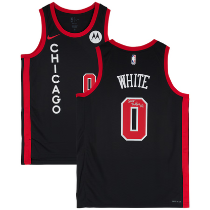 Coby White Chicago Bulls Autographed Nike 2023-24 City Edition Swingman Jersey