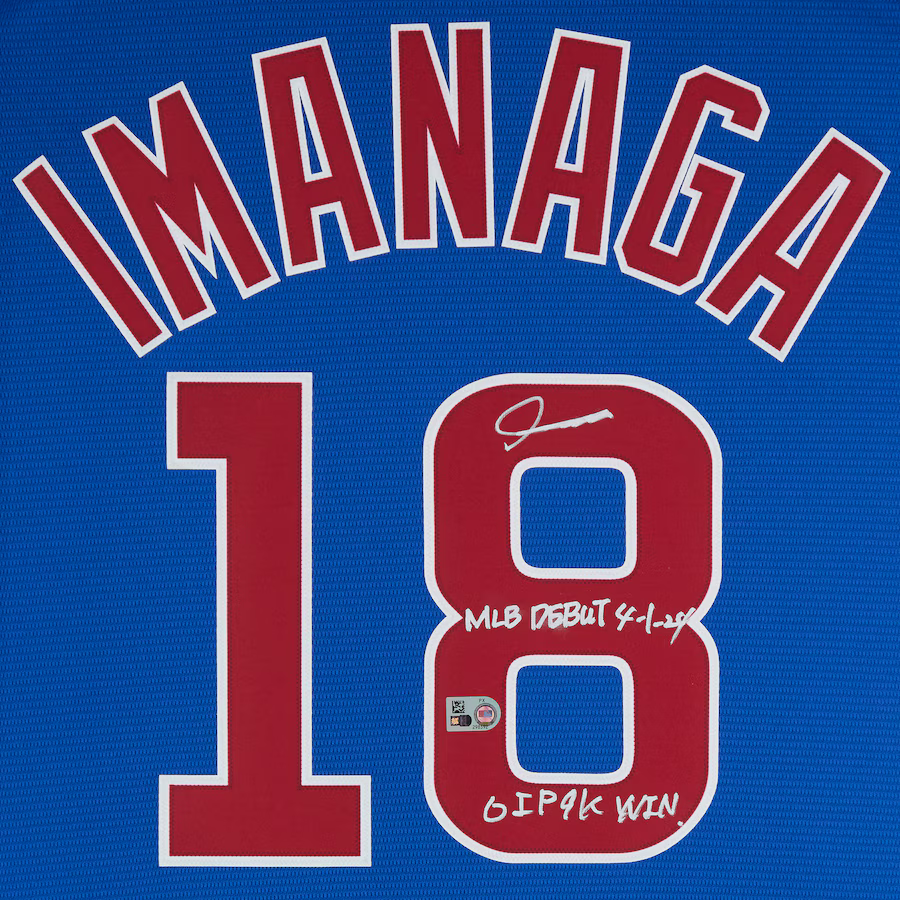 Shota Imanaga MLB Debut Chicago Cubs Autographed Nike Replica Jersey - Fanatics