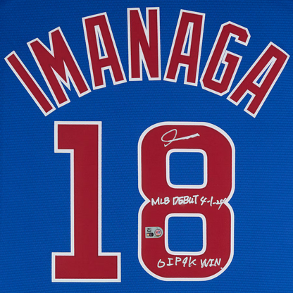 Shota Imanaga MLB Debut Chicago Cubs Autographed Nike Replica Jersey - Fanatics