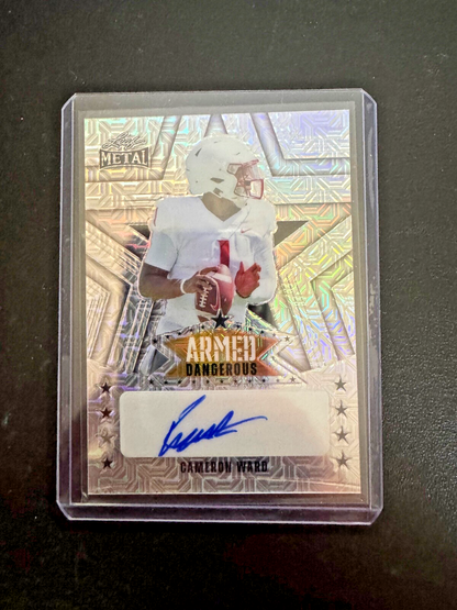 2024 Leaf Metal Draft Silver Cam Ward Armed And Dangerous Auto 9/9 #1 Pick