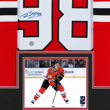 Signed Connor Bedard Chicago Blackhawks Adidas Jersey Framed - AJ sports COA