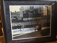Don Larsen Yankees Signed 16x20 Perfect Game Photo & Box Score Stats Inscribed
