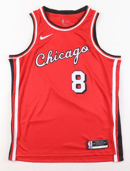 Zach LaVine Signed Autographed Chicago Bulls Authentic Nike Jersey PSA Red