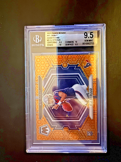 2023 Panini Mosaic - Nfl Debut C.J. Stroud #ND-3 Honeycomb Prizm (RC) BGS 9.5