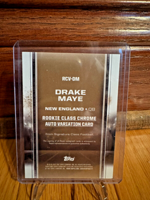 2025 Topps Signature Class Drake Maye RC Class Chrome Variation Autograph 03/50