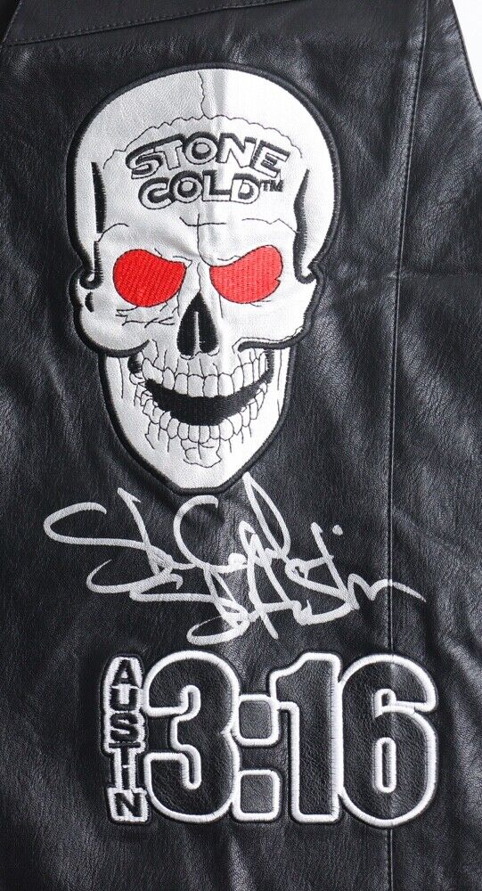Stone Cold Steve Austin Signed WWF Skull Vest Beckett Authentic