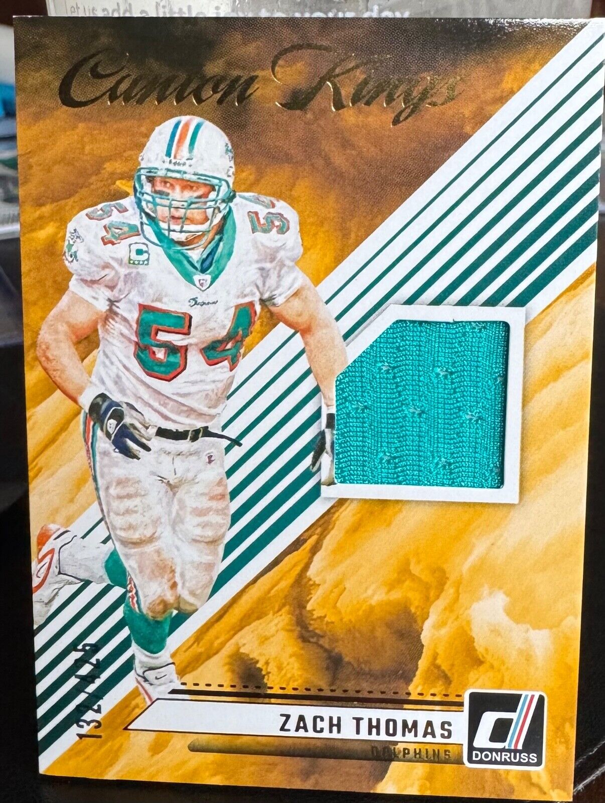 2024 Donruss Canton Kings Zach Thomas Jersey Patch 132/425!!! HOF