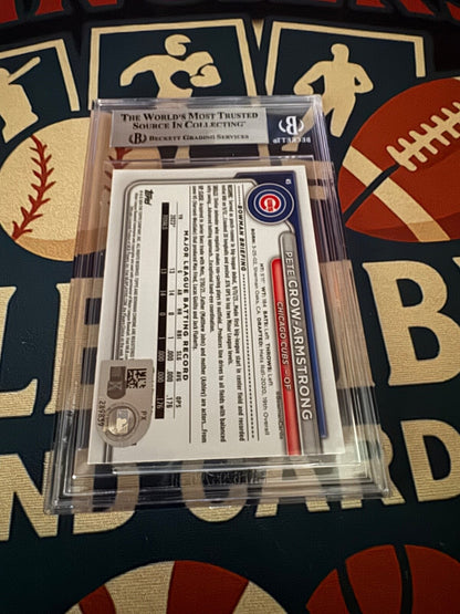 2024 Bowman Chrome Pete Crow-Armstrong On Card Auto BGS Rookie Chicago Cubs