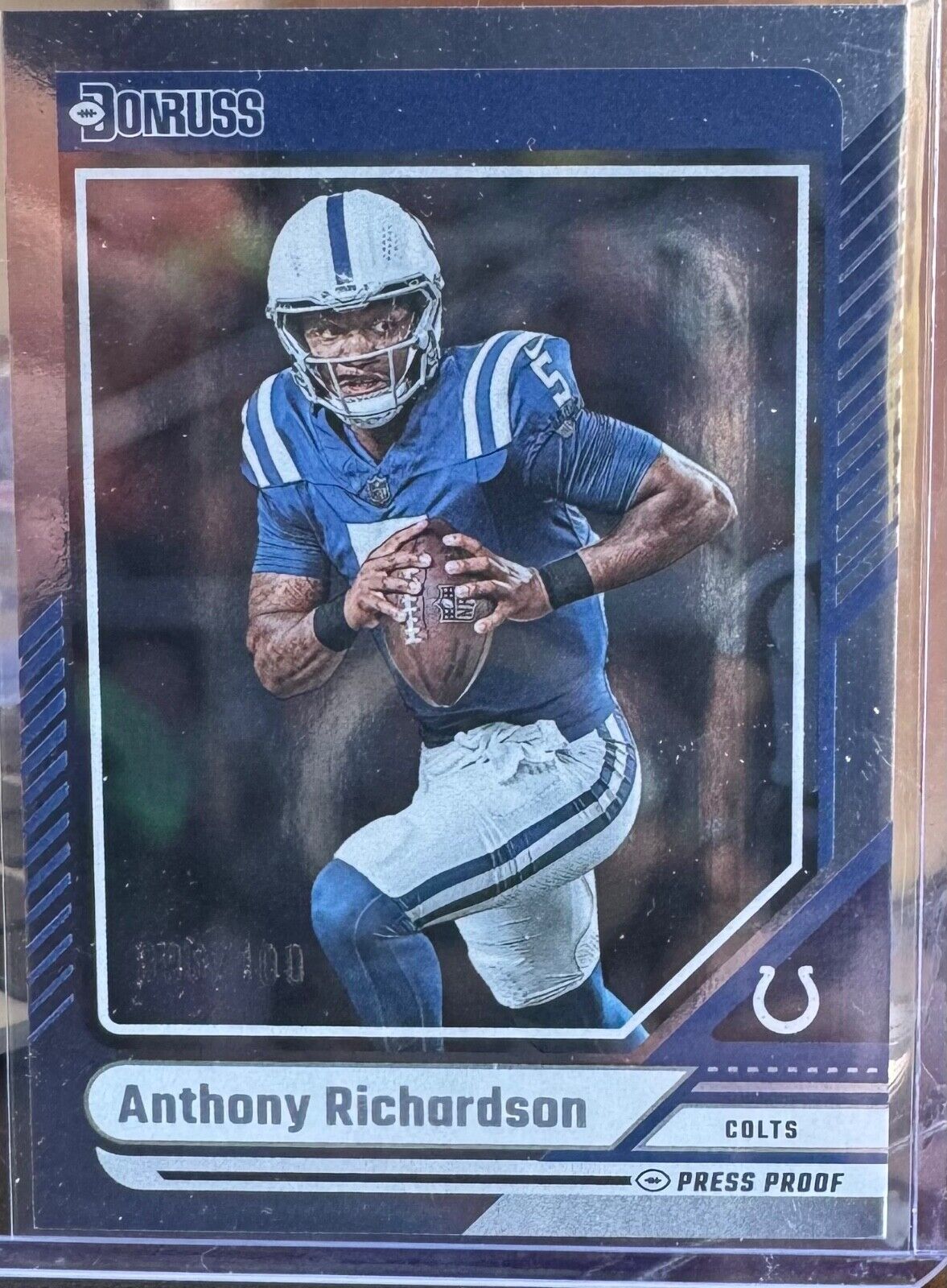2024 Donruss Anthony Richardson Press Proof Silver 96/100