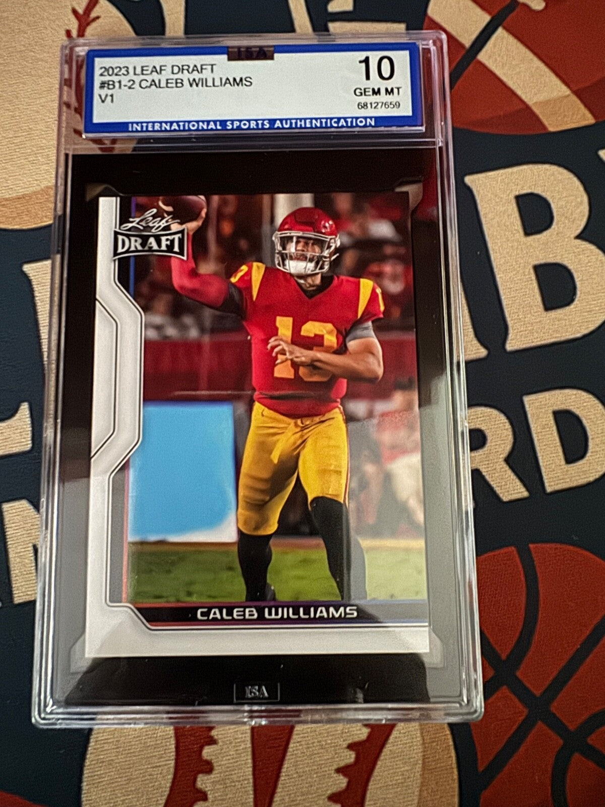 2023 Leaf Draft - V1 Caleb Williams #B1-2 (RC) ISA GEM MT 10