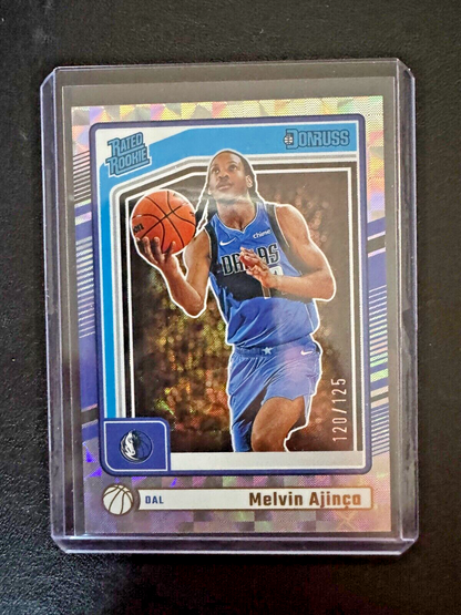 2024-25 Panini Donruss Winter #238 Melvin Ajinca Insert RC Mavericks 120/125