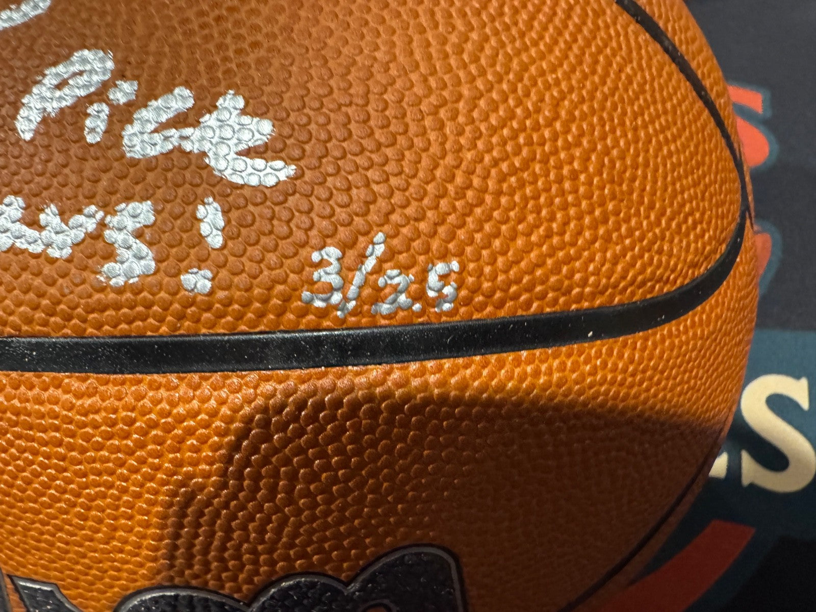 Cooper Flagg Signed Official Game Ball “2025 #1 Pick” / “Go Mavs!” Fanatics /25