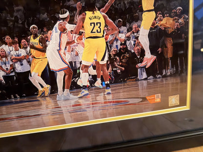 Tyrese Haliburton Signed 16x20 Framed Photo LE/25 “Game 1 GW” Fanatics COA