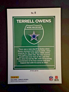 2024 Donruss TERRELL OWENS #8 Downtown Jumbo Oversized Cowboys SP