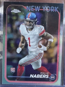 2024 Topps Chrome Malik Nabers Refractor RC 205