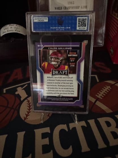 2023 Leaf Draft - V1 Caleb Williams #B1-2 (RC) ISA GEM MT 10