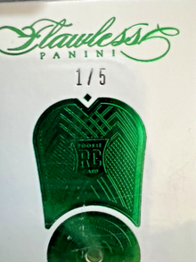 2017 Panini Flawless Dansby Swanson Rookie Emerald 1/5 RD Atlanta Panini Encased