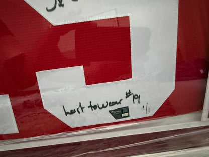 Steve Yzerman Signed 1/1 Jersey Framed LE “3x SC Champ / Last to Wear #19” COA