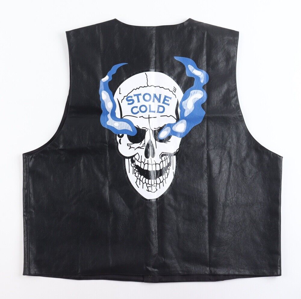 Stone Cold Steve Austin Signed WWF Skull Vest Beckett Authentic
