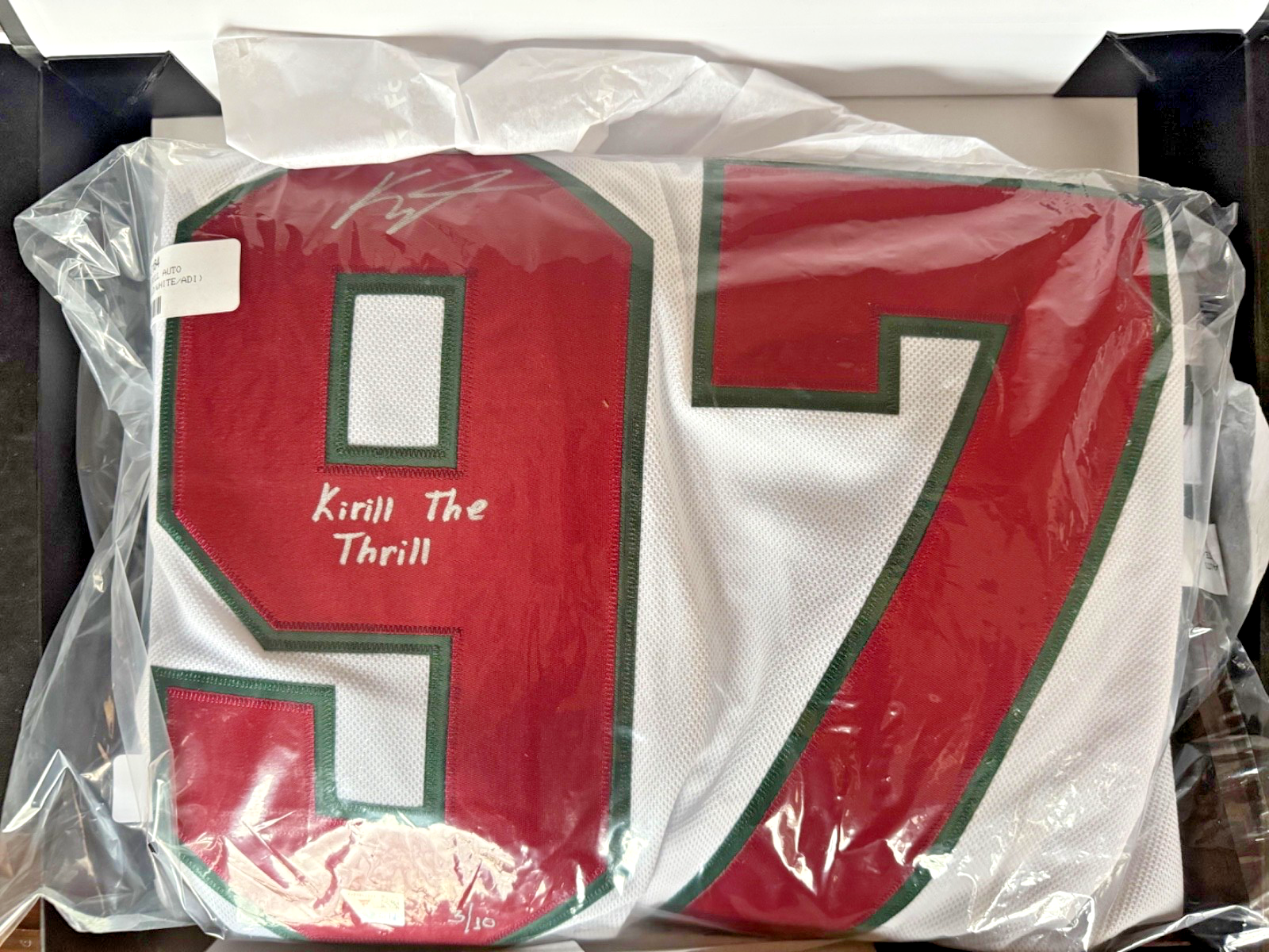 Kirill Kaprizov Signed & Inscribed Wild Jersey Limited to 10 Fanatics Authentic