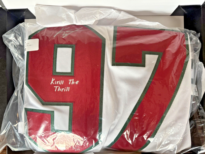 Kirill Kaprizov Signed & Inscribed Wild Jersey Limited to 10 Fanatics Authentic