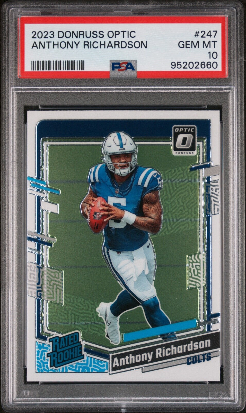 2023 Panini Donruss Optic - Rated Rookie Anthony Richardson #247  (RC) PSA 10