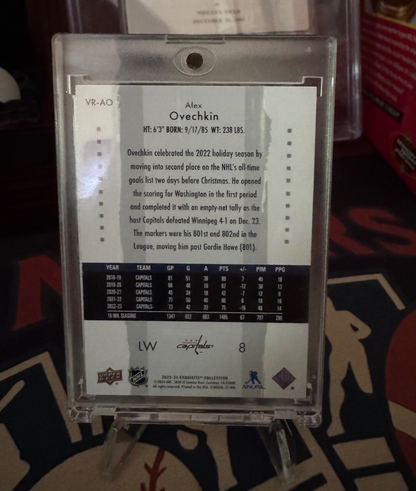 2023-24 Upper Deck Ice Exquisite Collection Alex Ovechkin 022/299 #VR-AO