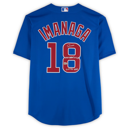 Shota Imanaga MLB Debut Chicago Cubs Autographed Nike Replica Jersey - Fanatics