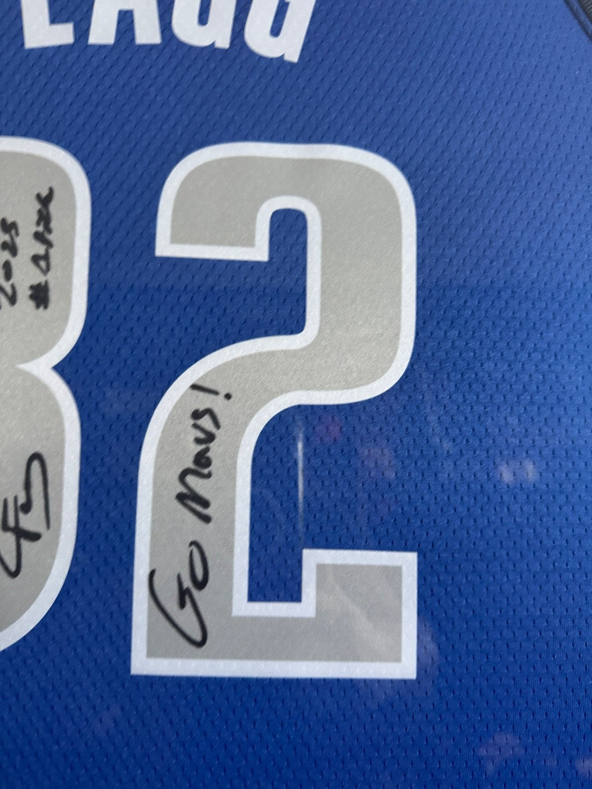 Cooper Flagg Signed & Dual-Inscribed Blue Dallas Mavericks Authentic Home Jersey